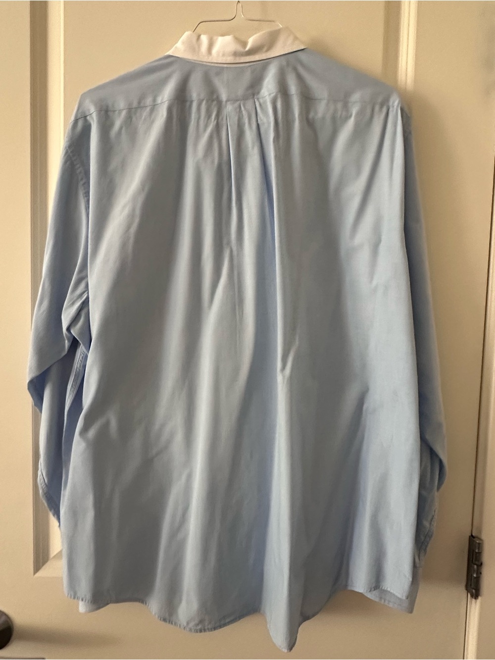 Brooks Brothers 346 Light Blue Dress Shirt with White Contrast Collar - Picture 3 of 6